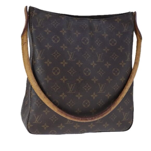 Authentic LOUIS VUITTON Monogram Looping GM Shoulder Bag M51145 LV